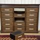 Oak cabinet from the early 20th century at support height.