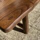 Paire de bancs orme pour table de ferme brutaliste rustique 1950