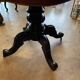 napoleon iii violin table mahogany top with drawers legs with castors