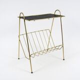 Brass magazine rack 1950s