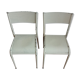 Paire de chaises mullca 510 pieds compas