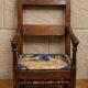 Fauteuil d'époque Louis XIII en noyer vers 1680-1700