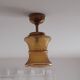 Ceiling lamp chandelier glass and brass