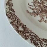 Louis XV model plate with chocolate decoration Clairefontaine Sanejouand & Graves