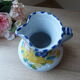 Pitcher ceramic decoration hand-painted vintage
