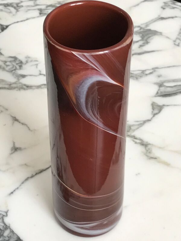Vase pâté de verre maure veil design annees 70