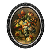 Old still life with flowers.
