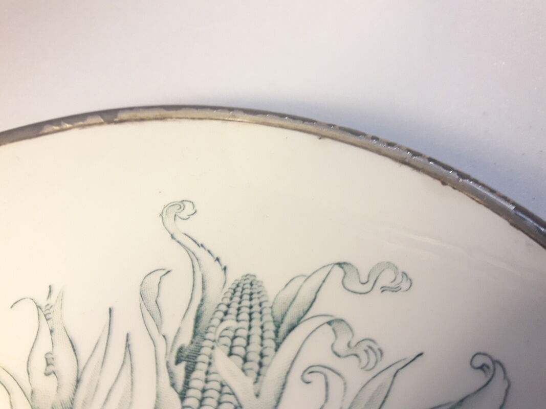 Coaster 21,8cm earthenware mounted on metal