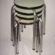1965 Green or yellow formica stool