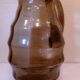 Blown glass pitcher, smoked "Art-déco"