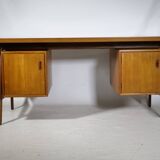 Mid-Century Design Desk in Teak by Arne Vodder & Anton Borg, 1960s