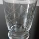 Set of 8 crystalline water glasses engraved 50s