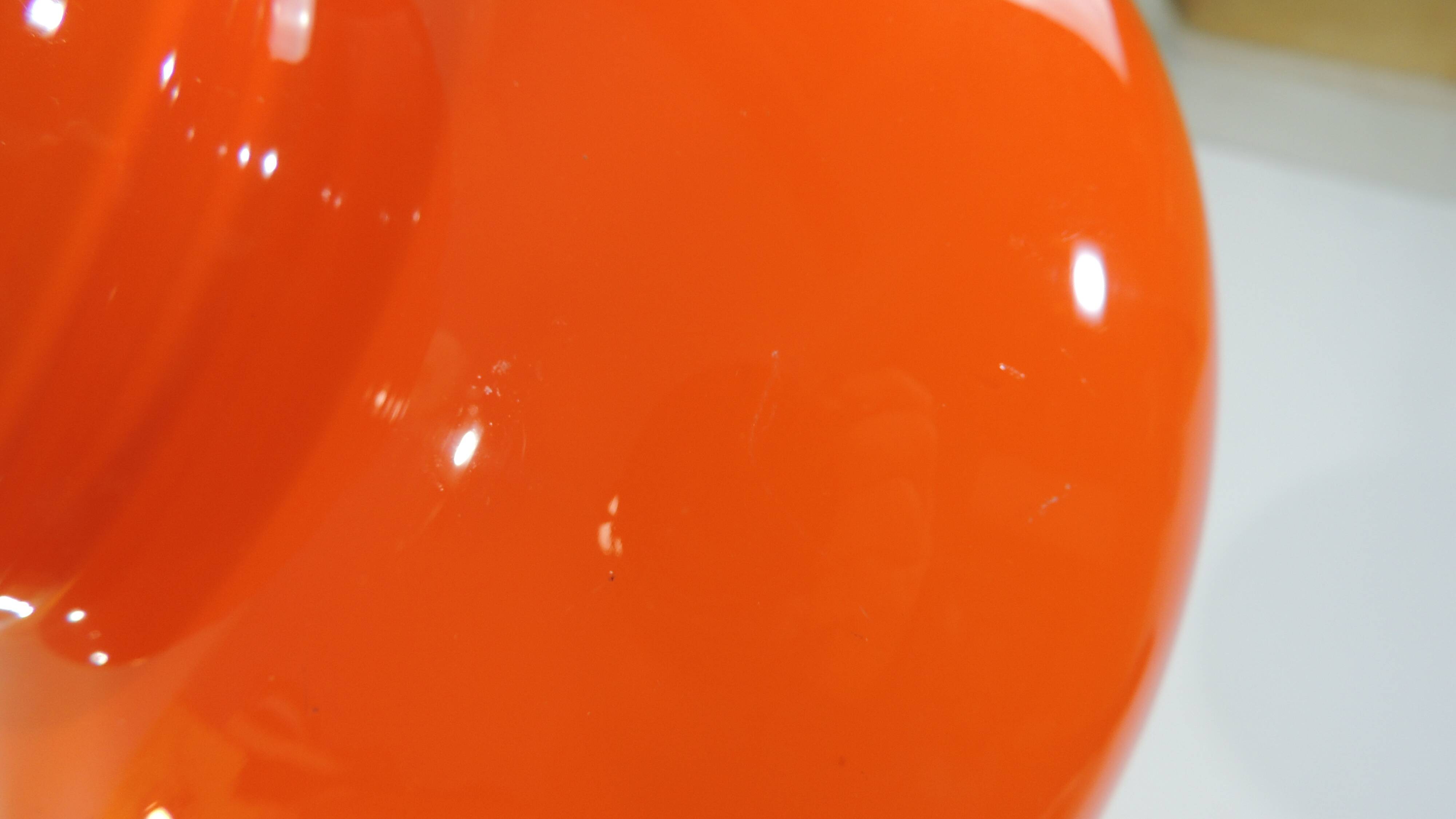 Vintage pendant light in Orange opaline/space era/vintage