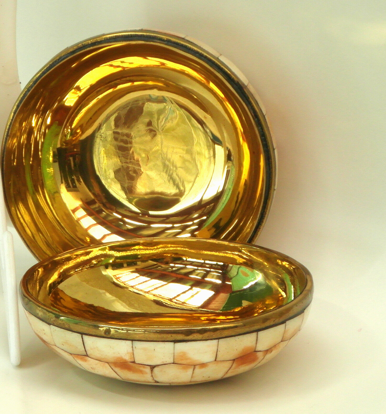 Ivory partitioned box
