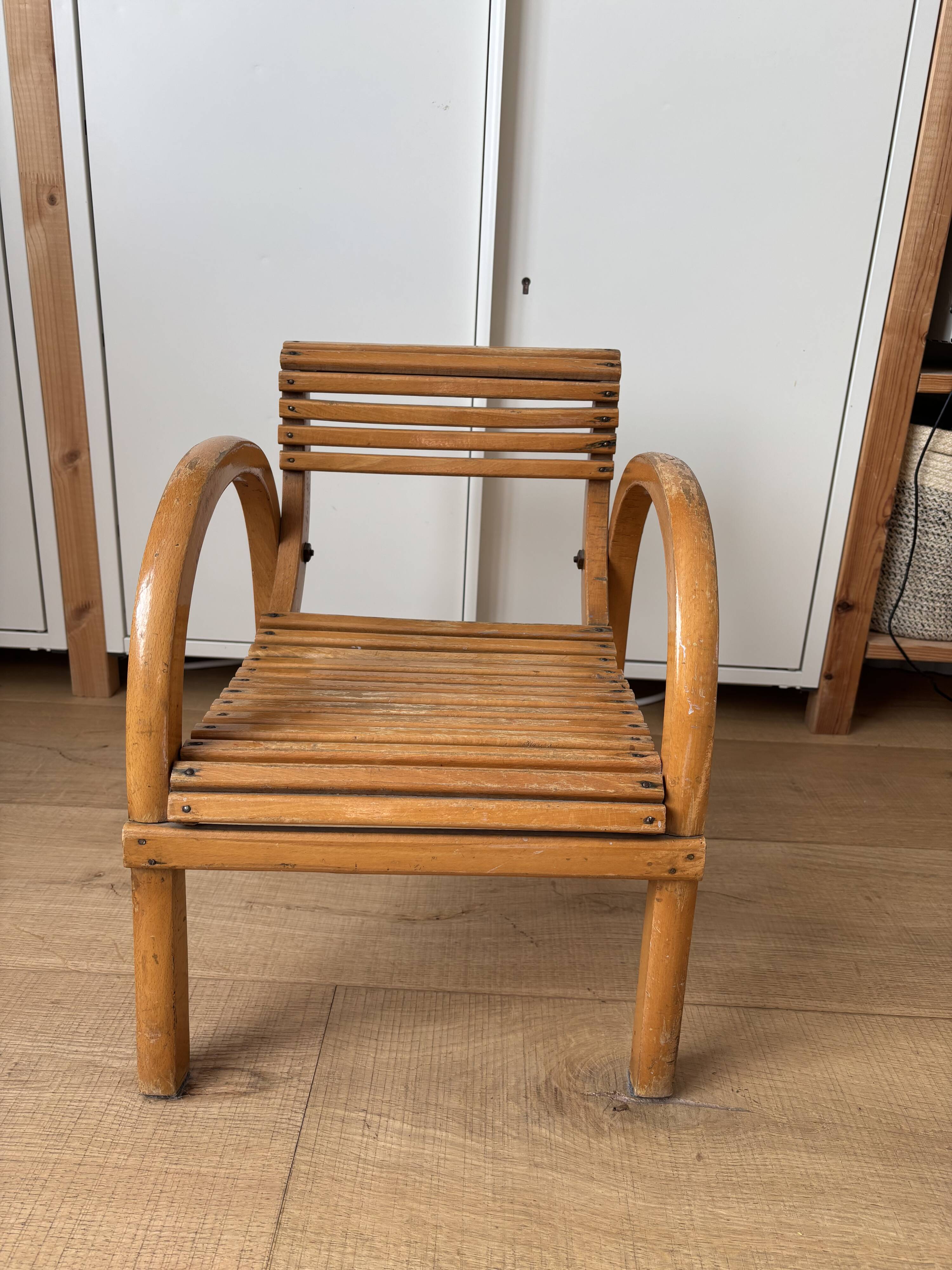 Wooden children's chair