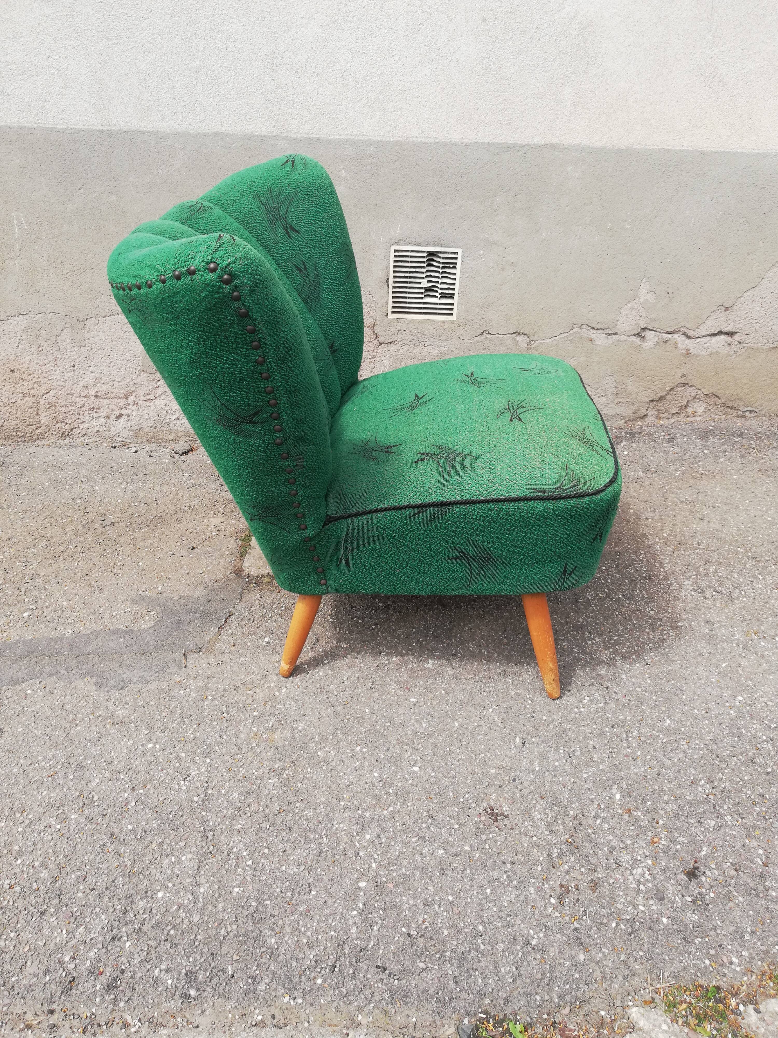 Fauteuil cocktail vert