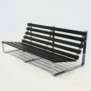 Vintage slatted bench by Kho Liang Ie for Artifort