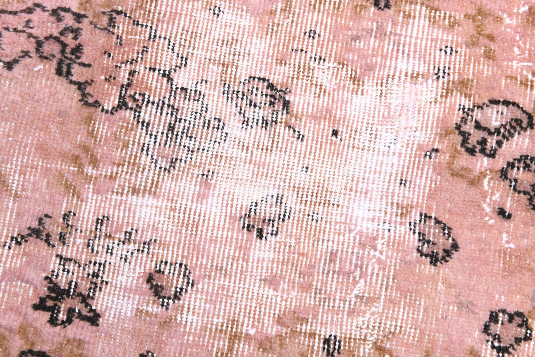 2x9 Pink Floral Vintage Runner Rug