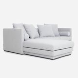 Canapé d'angle malmo gris tourterelle, design scandinave
