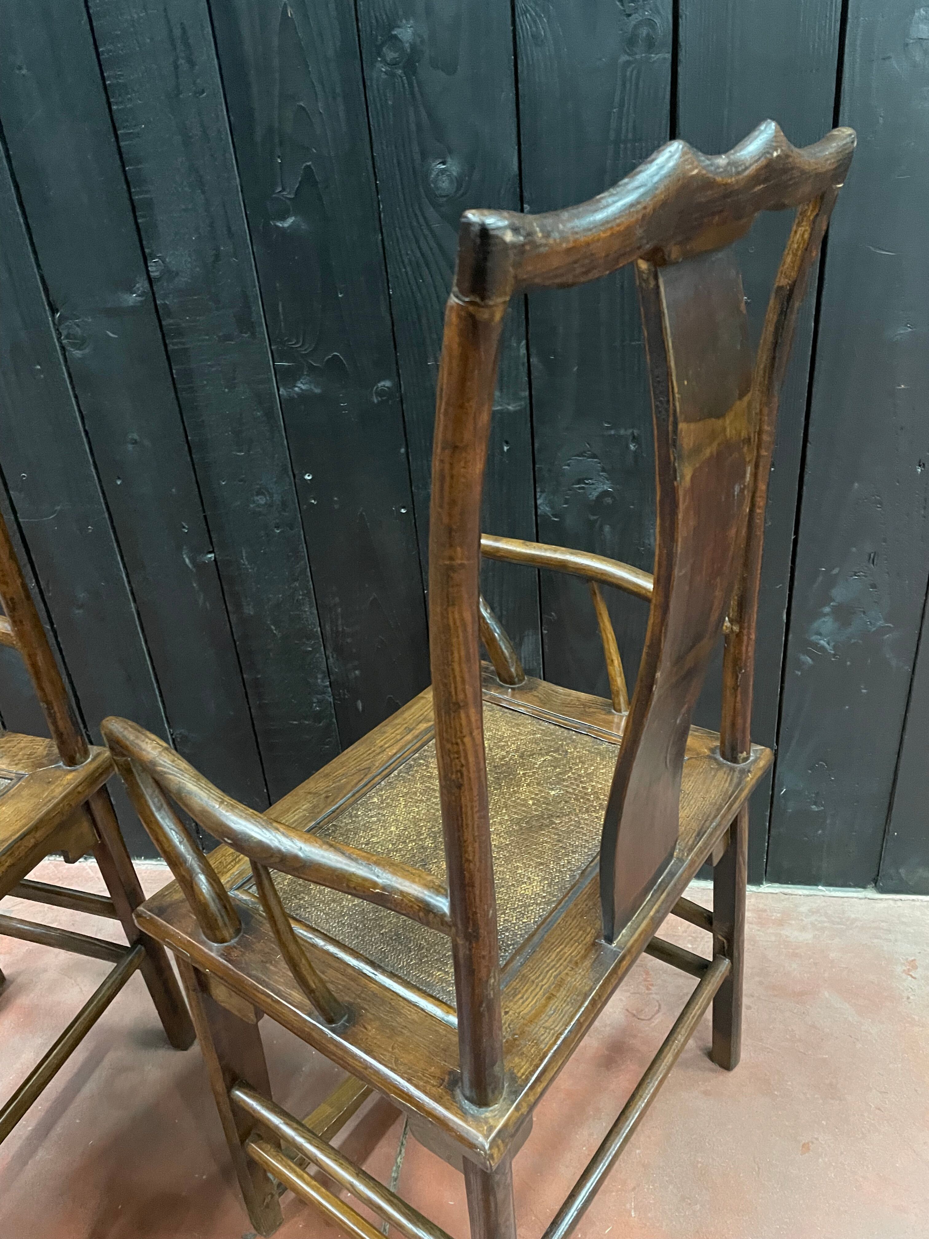 Pair of 19th century dignitary armchairs