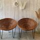 Paire de fauteuils "corbeilles"