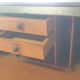Blue school desk, early 20th century