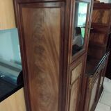 Ancien grand meuble cabinet louix xvi vitrine miroir