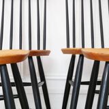 4 chaises vintage, restaurées