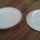 2 round dishes slightly hollow .porcelain Limoges