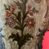 18th Century Rococo Venetian Polychrome and Mecca Lacquered Wooden Wall Sconces with Iron Arms, Set of 2