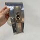 70s chrome and smoked glass wall light