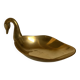 Zoomorphic swan brass trinket tray/ring holder