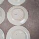 Set of 6 vintage Saintonge flat plates – semi-porcelain