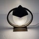 Sculptural Art Deco Table Lamp With Frosted Glass Shade, 1930s
