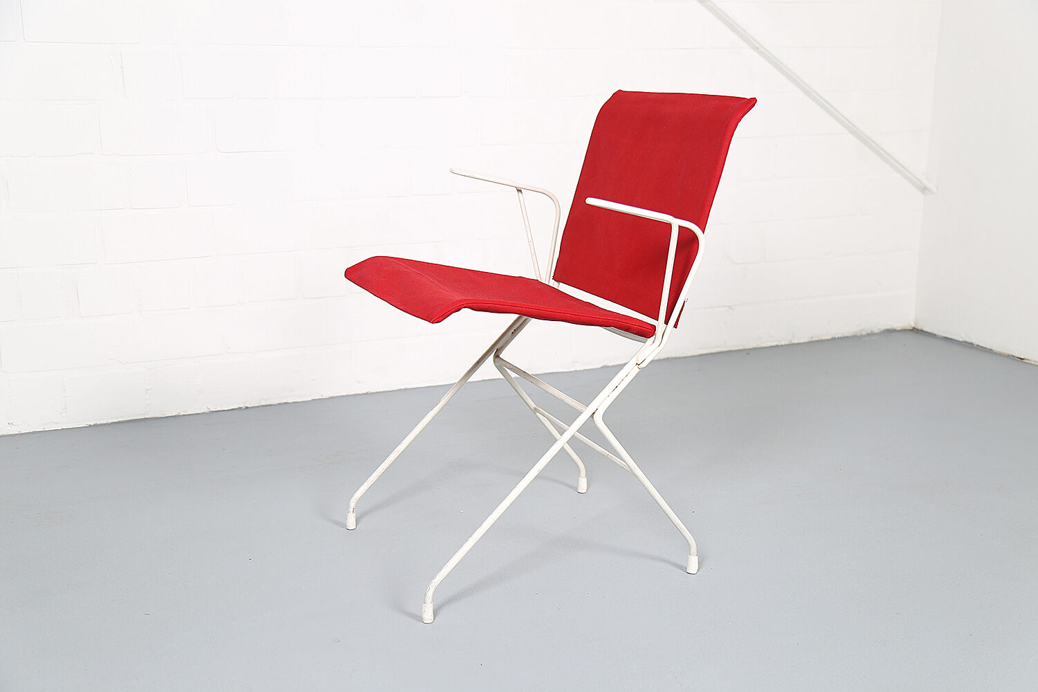 French mid-century vintage garden set designed by Raoul Guys (attributed) 3 chairs and a table