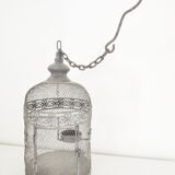 Grey metal decoration cage