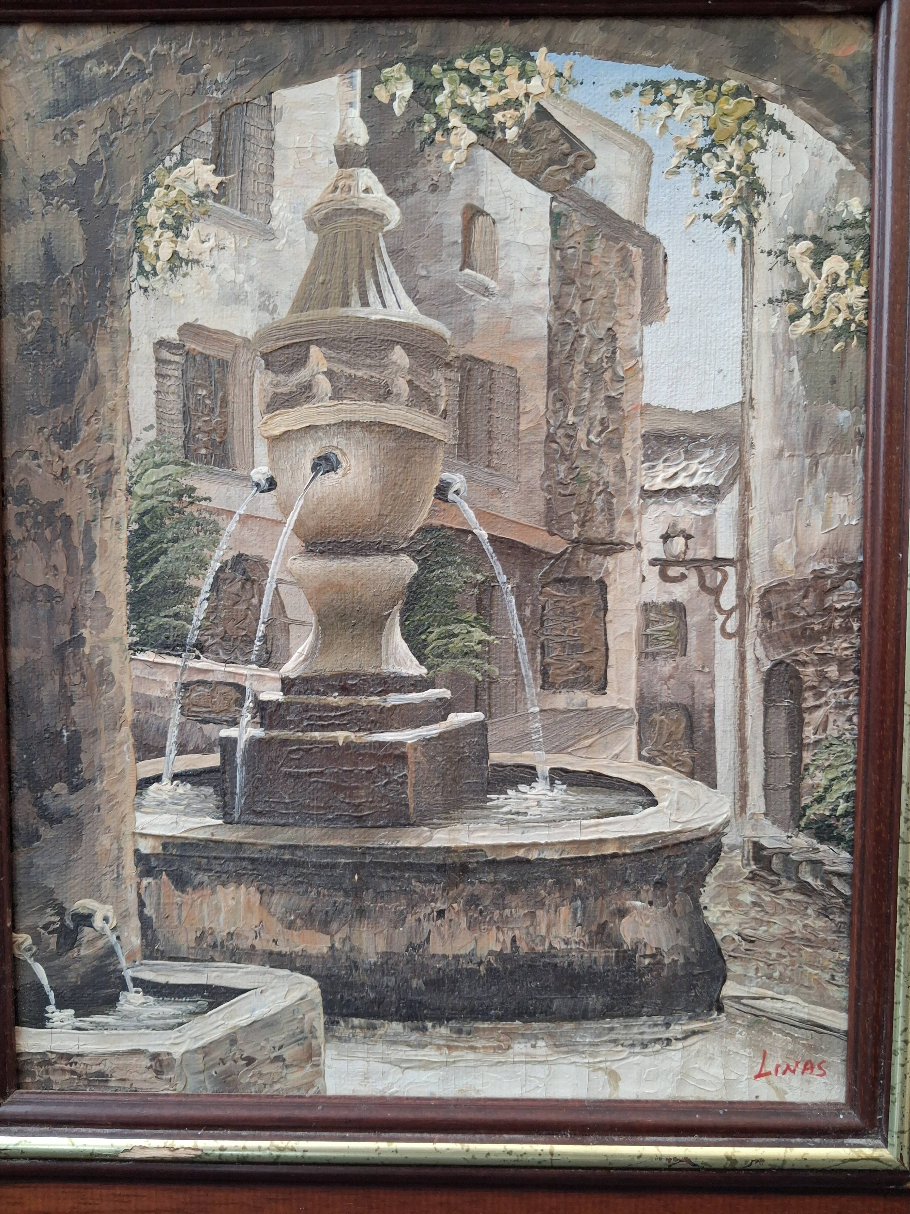 Tableau ancien huile sur toile