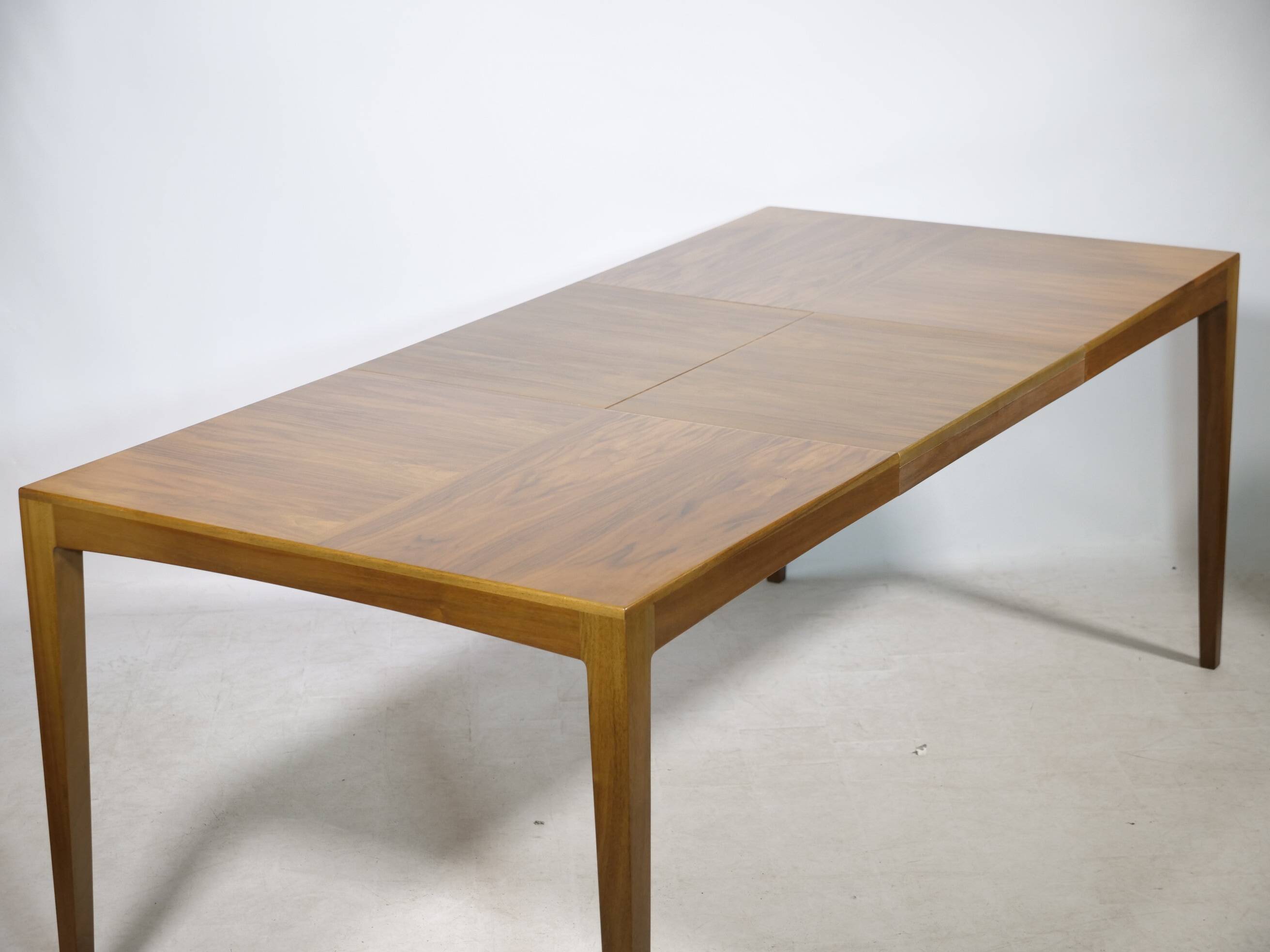 Extendable Walnut Dining Table by Hartmut Lohmeyer for Wilkhahn, 1960s