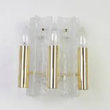 Pair of Murano glass wall sconces by Kalmar, Model Lipizza, Austria, 1960s.