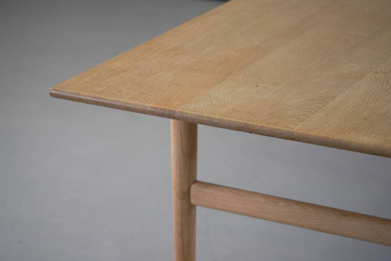 Large Hans J Wegner ‘CH327’ dining table in oak and soap for Carl Hansen & Son Denmark 1960’s