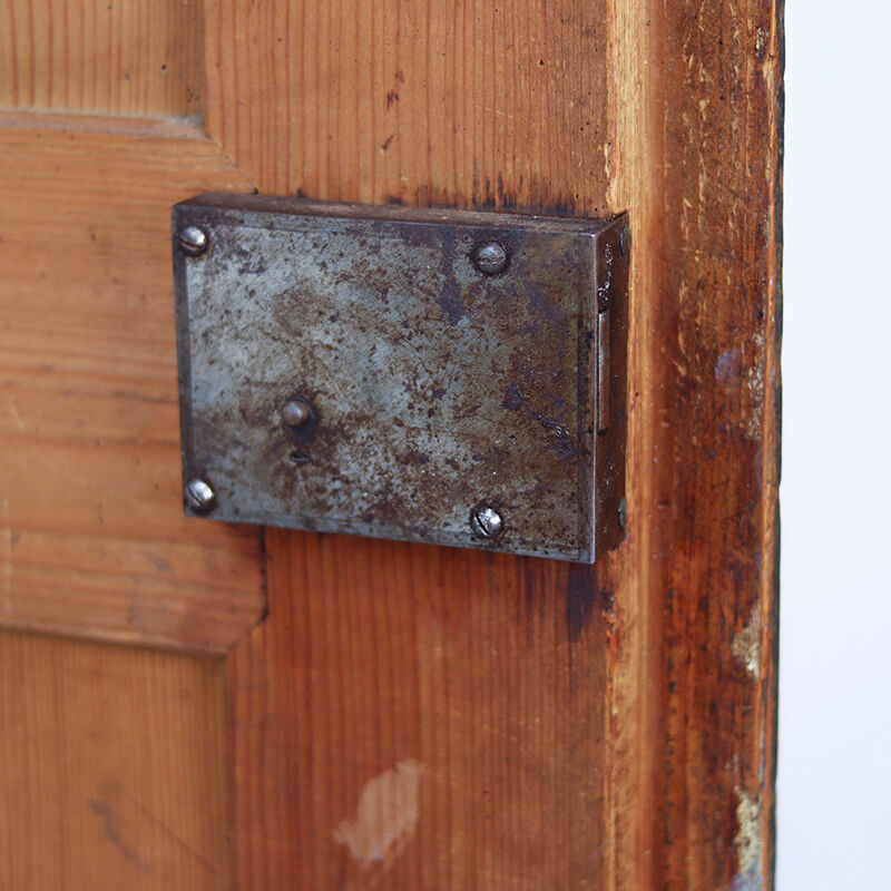 Rustic Farmhouse Folk Art Painted Bridal Cabinet