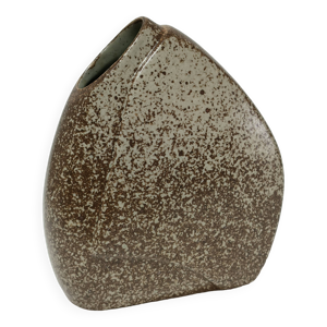 Vase méplat en grès