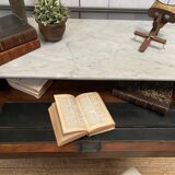 Patinated desk chest of drawers