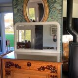 Old mirror louis philippe painted