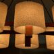 Teak chandelier and vintage design wall lamp 60 years
