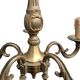 5-arm chandelier + 4 wall sconces MD bronze Louis XV style