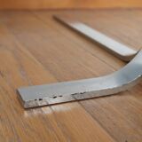 Oval coffee table smoked glass