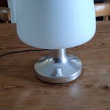 Vintage lamp from the 70s white opaline