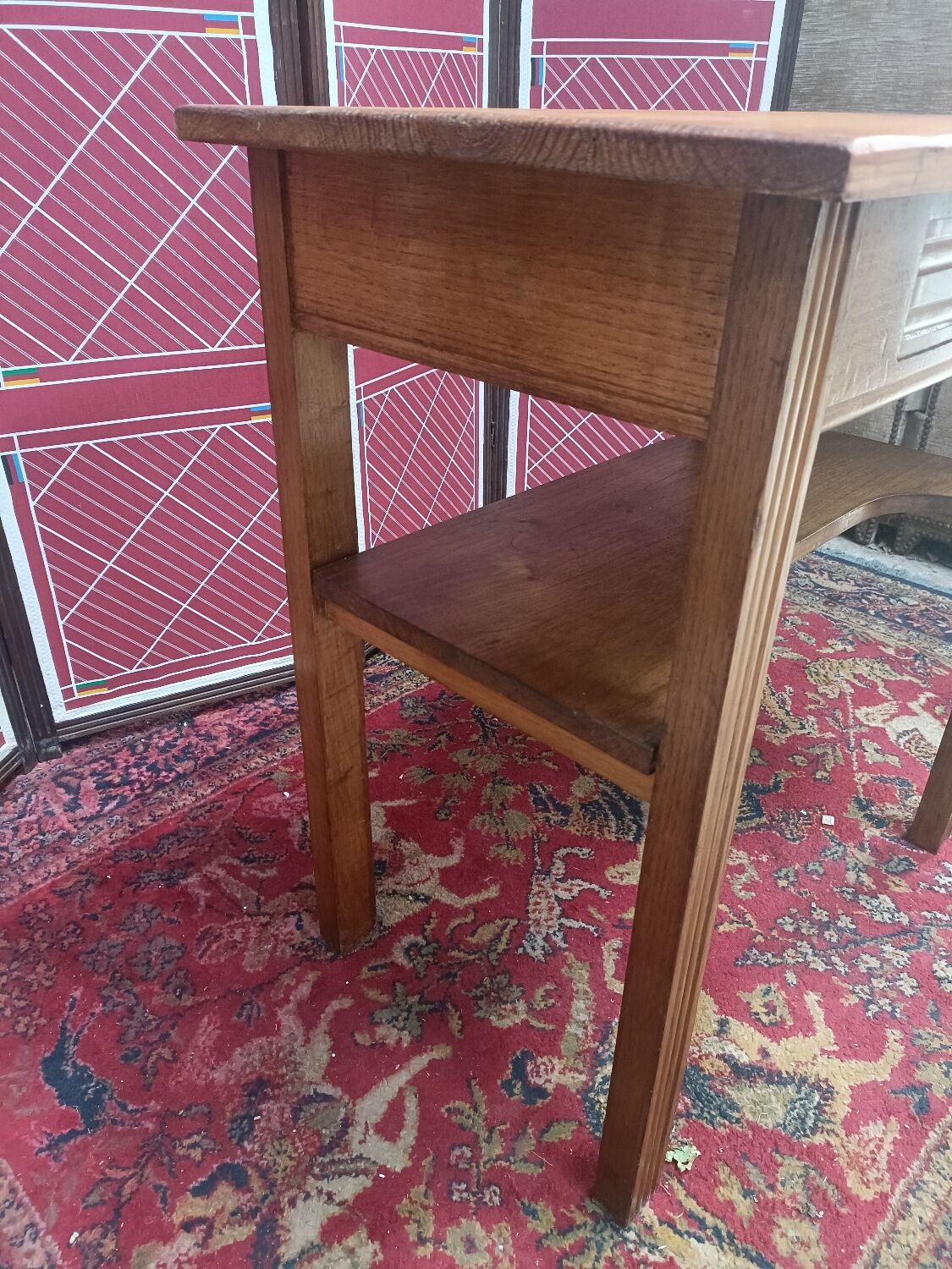 Vintage pine toilet table