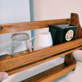 Vintage wooden wall shelf